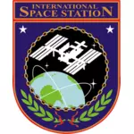 矢量绘图的 ISS 徽章